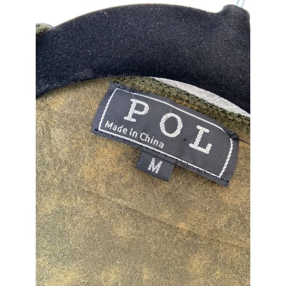 POL women's‎ medium green open front kimono aztec patterned casual cardigan - Picture 2 of 8